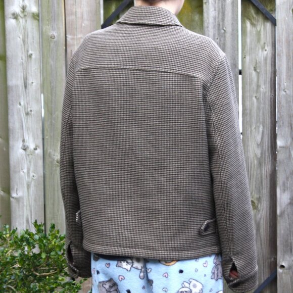 Uniqlo Houndstooth Single Collar Bomber Jacket - Picture 5 of 10